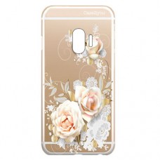 Capa para Samsung Galaxy J2 Pro 2018 Case2you - Floral Rosas Nude